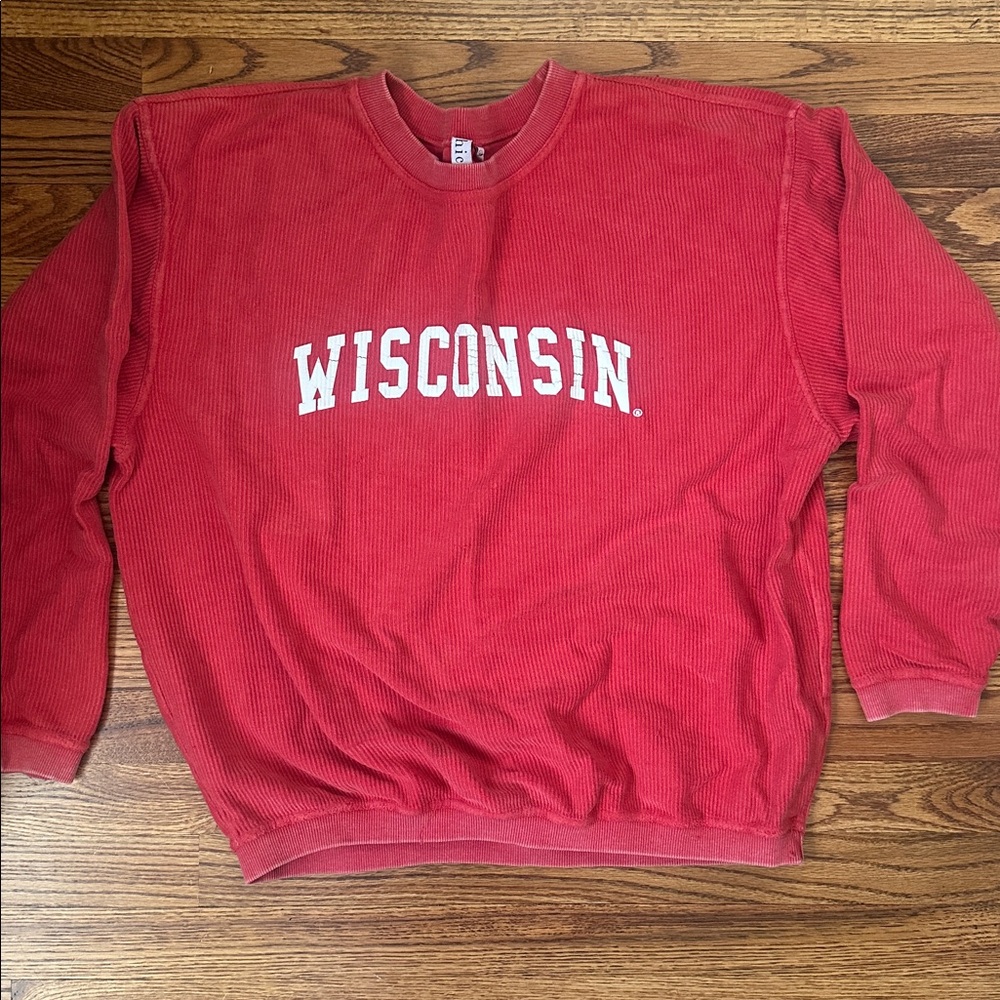 Red Wisconsin Sweatshirt